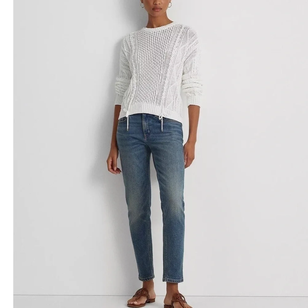 RALPH LAUREN Relaxed Tapered Ankle Jean Color Rangeland Wash Size: 16W
